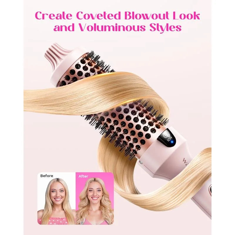 SmoothWave™ - Negative Ion 1.5 Inch Thermal Brush for Frizz-Free, Shiny Hair